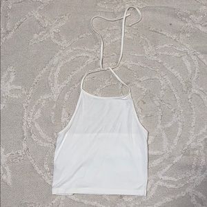 White halter top